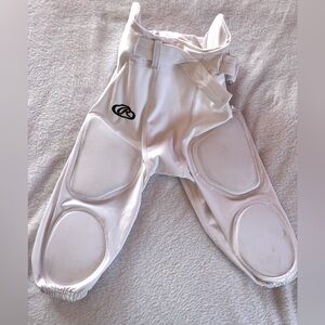 Rawlings youth football pants / white/ size small